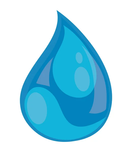 Water Drop Icon Isolated Style — Archivo Imágenes Vectoriales