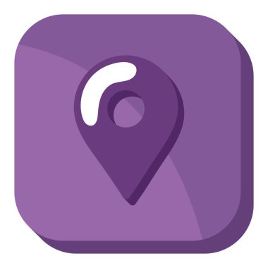 gps navigation mobile app icon isolated design