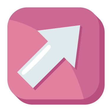 direction mobile app icon isolated design