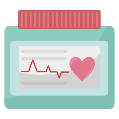 cardiologist medication icon isolated design