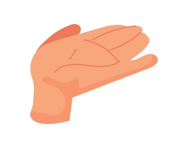 hand receiving gesture icon isolated design