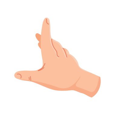 pointing hand gesture icon isolated design