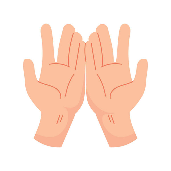 hands up gesture icon isolated design