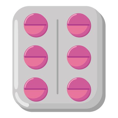 medicine packaging pills icon isolated