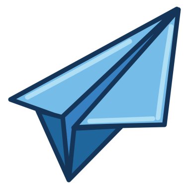 kağıt düzlem simgesi izole tasarım