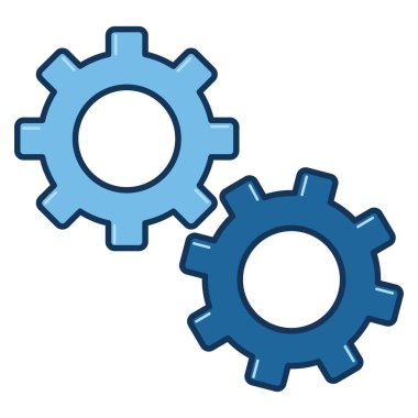 gears business icon isolated design