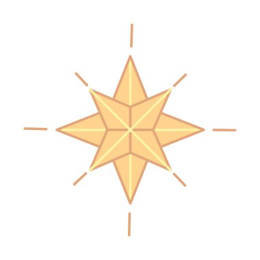 bright star icon isolated design