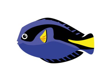 balık vektör simgesi izole tasarımı