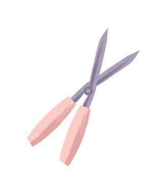 Bahçe makası araç simgesi izole