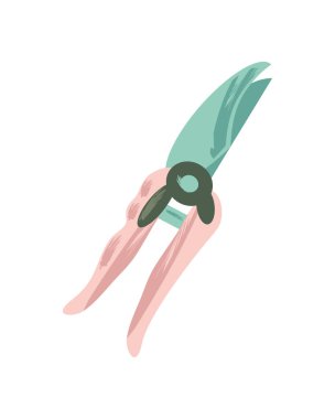 gardening pruner icon isolated style