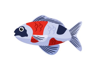 spotted fish icon isolated design