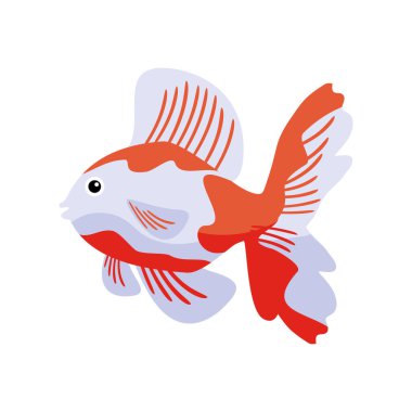 ballerina fish animal icon isolated design
