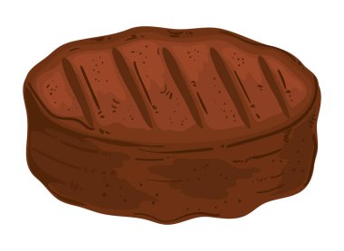 meat grill icon isolated design