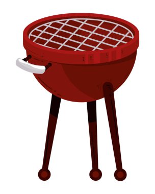 bbq grill icon isolated design