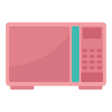 microwave kitchen icon isolated design