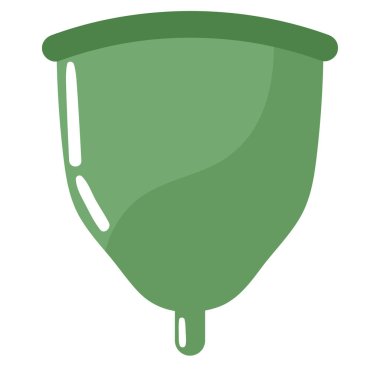 menstrual cup ecological sustainability icon isolated