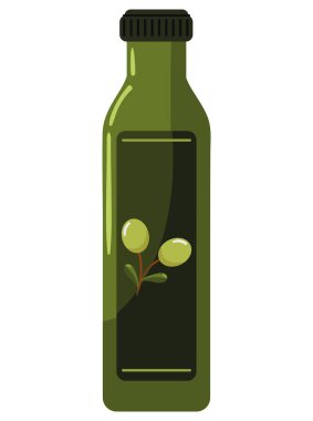 bottle of olive oil icon isolated style