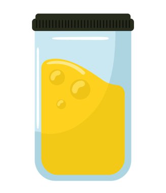 jar with olive oil icon isolated style