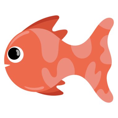 balık vektör simgesi izole tasarımı