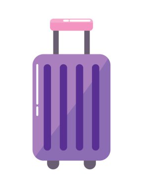 suitcase travel tourism icon isolated