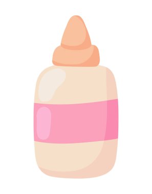 Yapıştırıcı şişesi okul ikonu izole