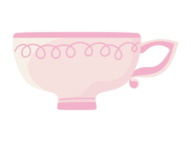 çay fincanı simgesi izole edilmiş