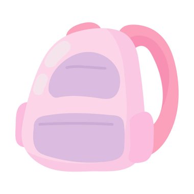 backpack school supply icon isolated