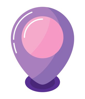 gps navigasyon pin simgesi izole edildi