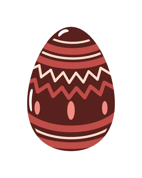 Easter Egg Icon White Background — Vetor de Stock