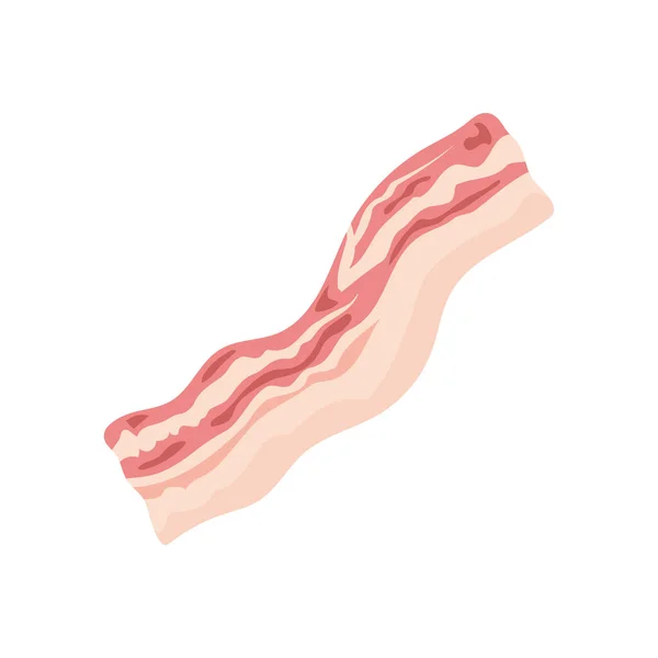Icona Griglia Bacon Design Isolato — Vettoriale Stock