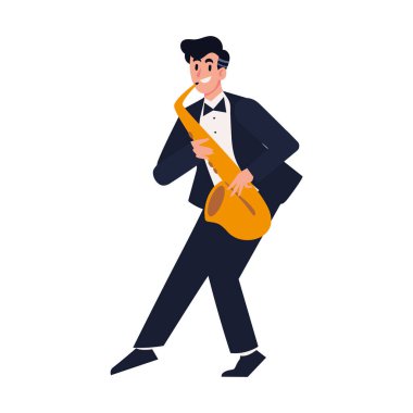 Saksafon simgesine sahip müzisyen izole edildi