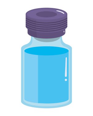 tıbbi şişe simgesi izole tasarımı