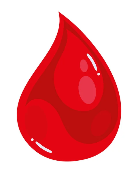Εικονίδιο Σταγόνα Αίματος Απομονωμένο Σχέδιο — Διανυσματικό Αρχείο