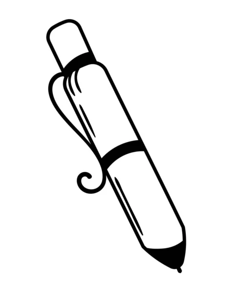 Stift Versorgung Symbol Isoliertes Design — Stockvektor
