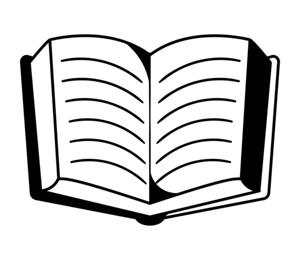 Ανοιχτό Εικονίδιο Προσφοράς Βιβλίων Απομονωμένο Σχέδιο — Διανυσματικό Αρχείο