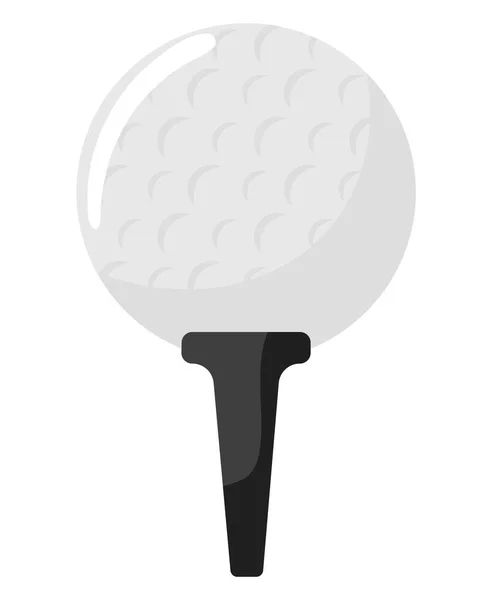 Golf Ball Sport Ikone Isoliert — Stockvektor