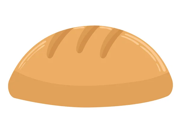 Bröd Ikon Isolerad Vit Bakgrund — Stock vektor