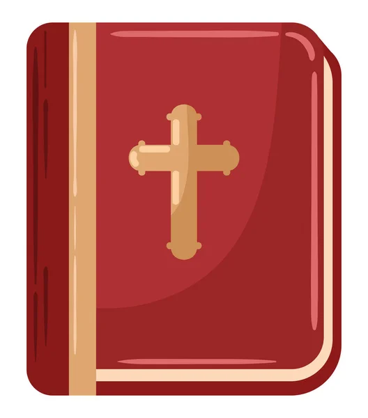 Ícone Bíblia Santa Isolado Fundo Branco — Vetor de Stock