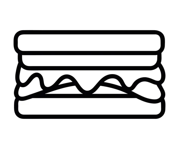 Икона Сэндвич Линии — стоковый вектор
