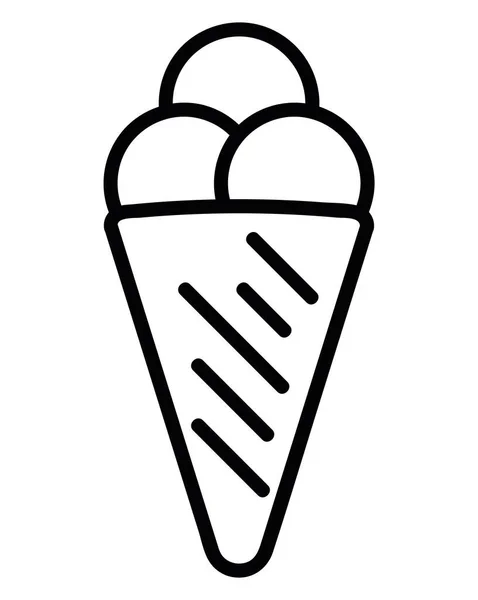 Иконка Линии Мороженого — стоковый вектор