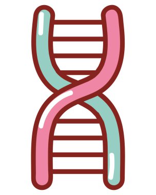 DNA insan vücudu izole edilmiş simgesi