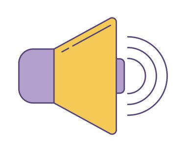 Ses müziği izole edilmiş simge tasarımı