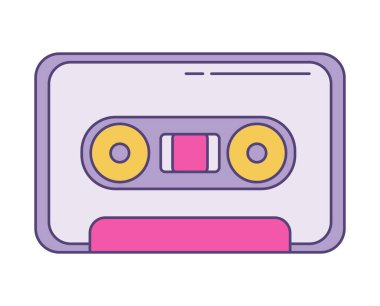 kaset müzik izole edilmiş simge tasarımı