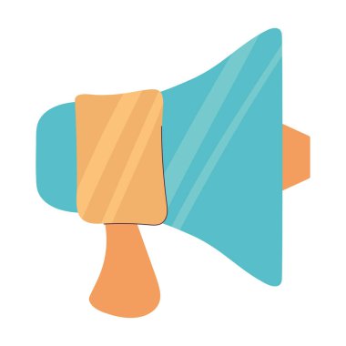 megafon izole edilmiş simge beyaz arkaplan