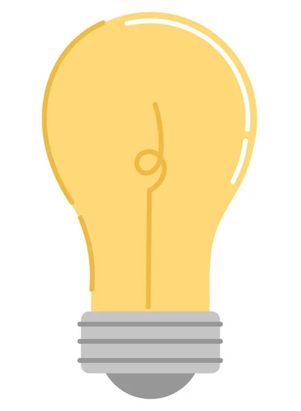 Technologie Ampoule Icône Isolée — Image vectorielle