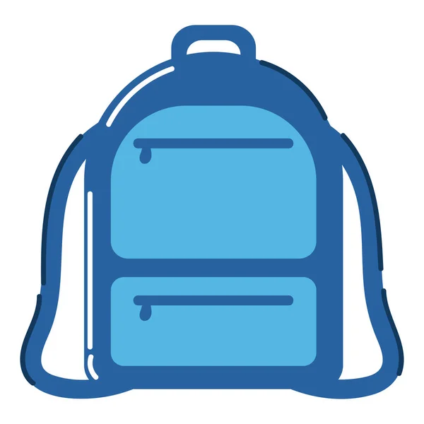Backpack School Supply Icon Isolated — 图库矢量图片