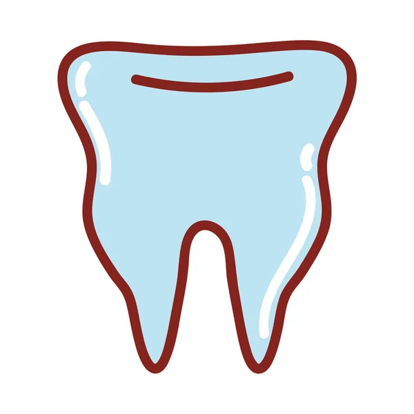 Зуб Людське Тіло Ізольована Ікона — стоковий вектор
