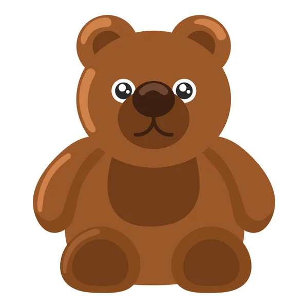 Teddybär Spielzeug Isoliert Ikone Design — Stockvektor