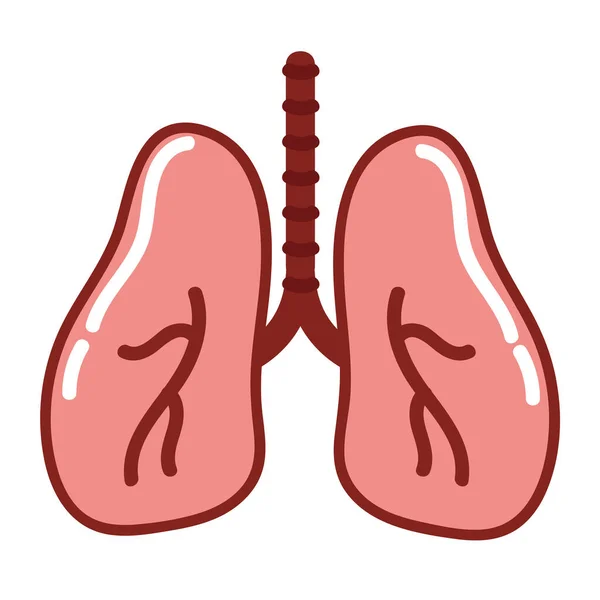 肺人体絶縁体のアイコン — ストックベクタ