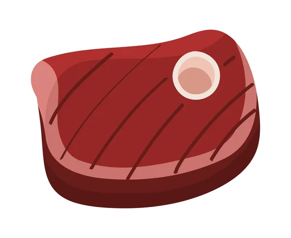 Приготовленное Мясо Иконка Изолированный Дизайн — стоковый вектор
